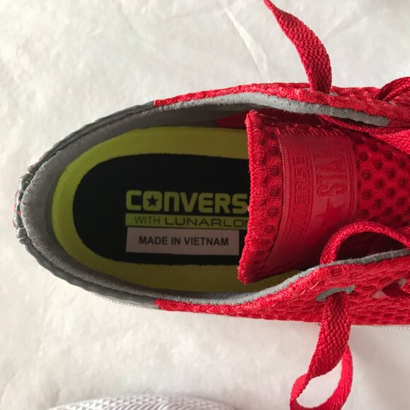 Converse Chuck Taylor II All Star Unisex Red Sneaker with Lunarlon - Picture 7 of 9